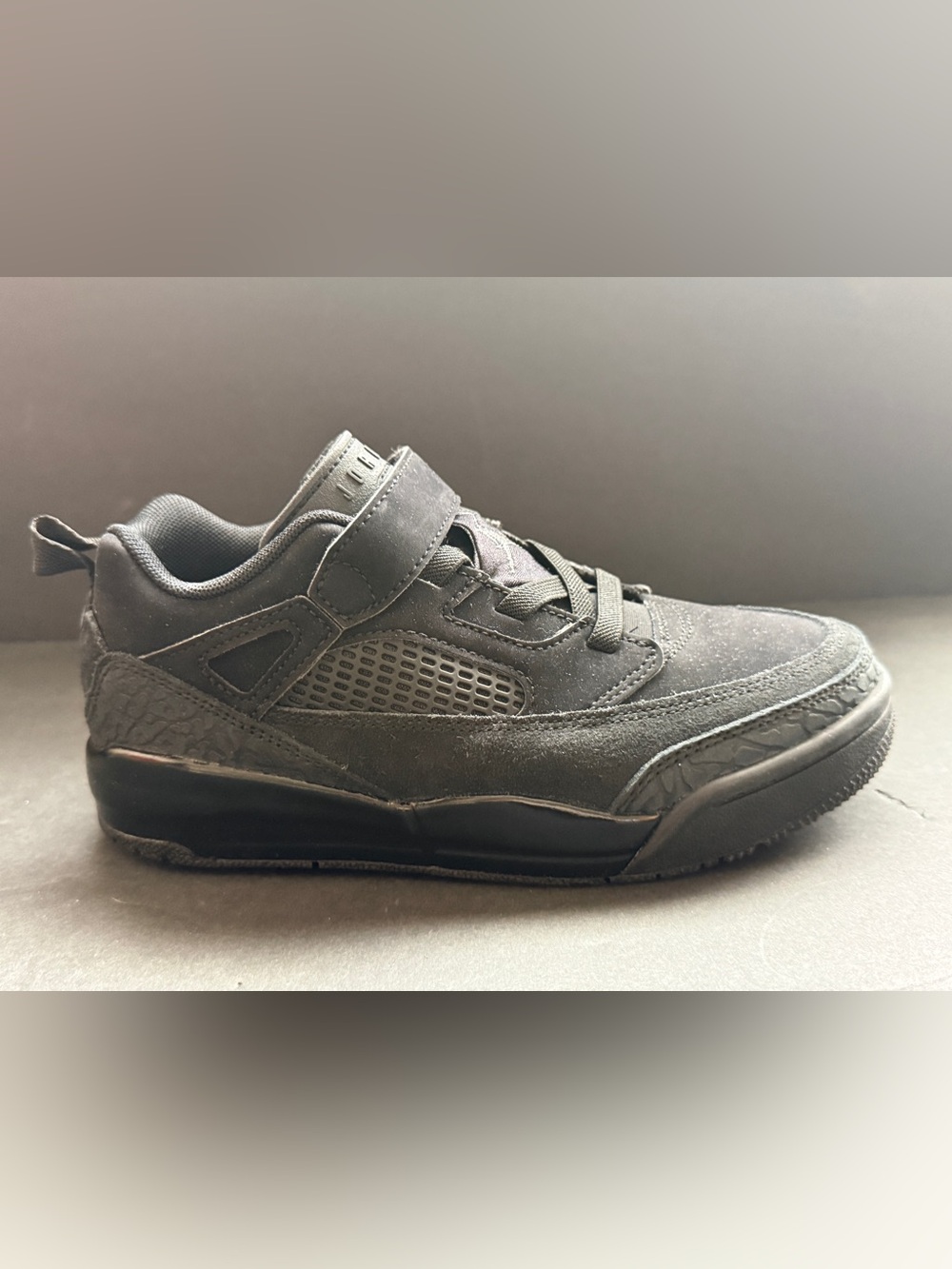 Nike Air Jordan Spizike Low Black Cat Boys PS Sneakers Size 2Y New No Box